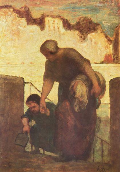 Honore Daumier Die Wascherin